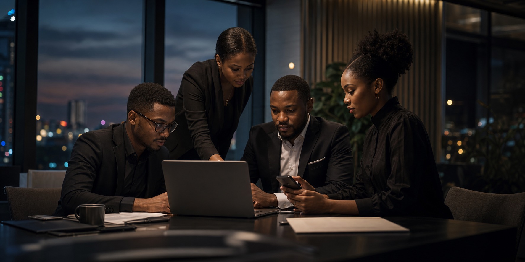 Equipe locale evaluant un prestataire fiable a Kinshasa