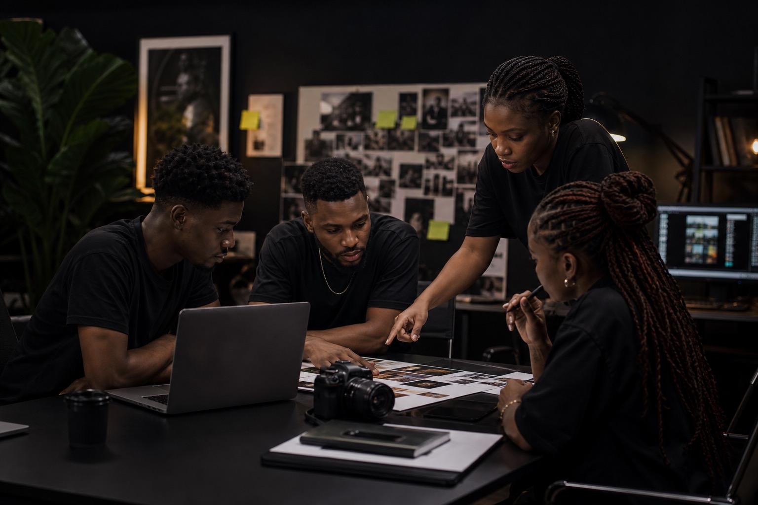 Equipe marketing analysant les resultats d une campagne digitale